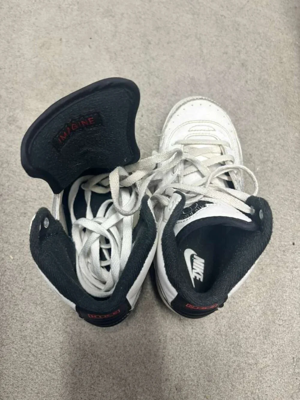 Nike Air Jordan 2 Retro TD 'Wings' White Grey Lizard Leather Sneakers Size 12